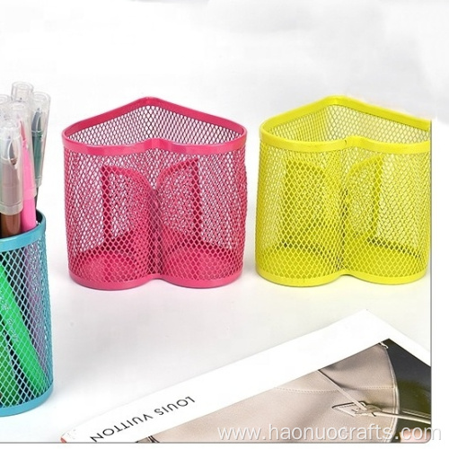 Heart-shaped pen holder stationery storage and sorting